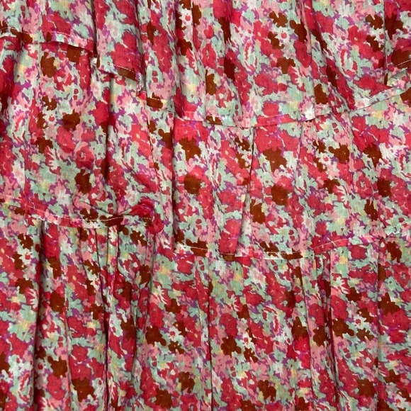 Free People Talia Tiered Tunic in Pink Combo. Sz: Small - Picture 6 of 15